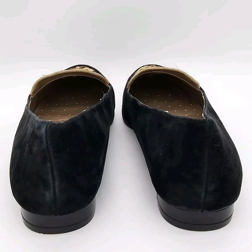 Alfani Step N Flex Zanta2 Womens Loafers 9.5 M Leather Suede Calf Hair Leopard